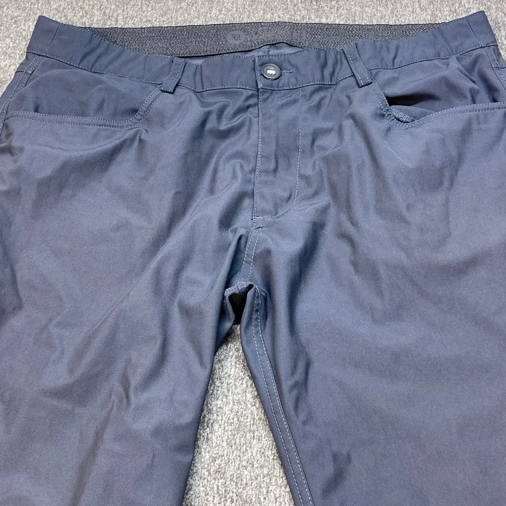 Vuori Meta Pant Mens 35x30 Charcoal Grey Technical Stretch 5-Pocket Trousers